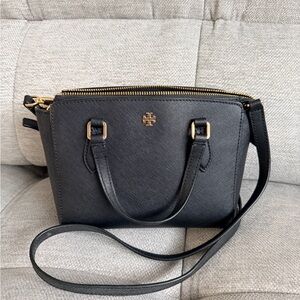 Tory Burch Black Leather Crossbody Bag